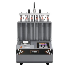 FOXWELL JT600 Ultrasonic Fuel Injector Tester Cleaner Cleaning Machine 6Cylinder