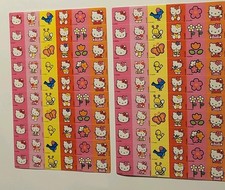 Sanrio Hello Kitty Multicolor Glossy Paper Stickers 2 Sheets Cartoon
