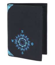 oxmox porte-monnaie New Cryptan Kombibörse Windrose Print Cyan Black