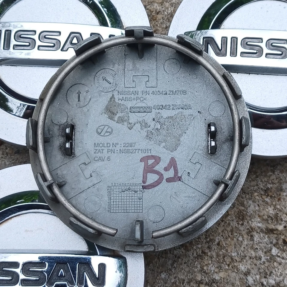 Nissan Altima Máxima Murano + Juego de 4 tapas centrales, 1997-2019 p/n 40342 ZM70B B1 Foto 3 de 3