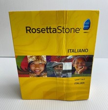 Rosetta Stone Italian Version 3 Level 1 2 Personal ed. CD-ROM Set No Headset