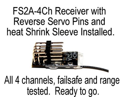 FS2A-4CH 2A Mini Reverse Servo Pins PWM Output for Flysky i6, i6X, i6S, GT5 Tx