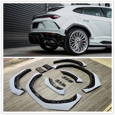 forge carbon fiber 1016 style wheel eyebrow fender flare for lamborghini urus