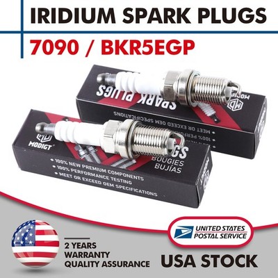 Set of 4 pcs Iridium Spark Plugs For Jeep Mazda Toyota Isuzu Kia 7090 / BKR5EGP