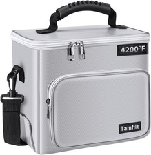 Tamfile Fireproof Lipo Battery Bag with 4200 F Heat Insulated, Ebike Lipo Bag w