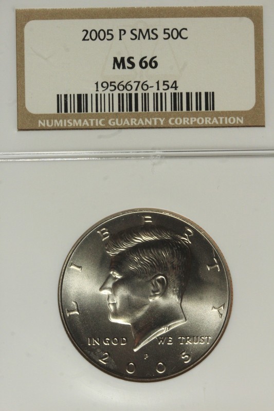 2005 P NGC 50C MS66 KENNEDY HALF DOLLAR #B52893