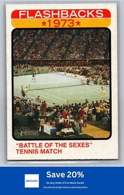 Battle of the Sexes'' Tennis Match 2022 Topps Heritage #NF-14 Flashbacks BB8