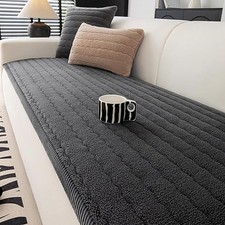 Ultra-Soft Plush Sofa Cover, Non-Slip Sofa Pad Cover, Furniture Protector