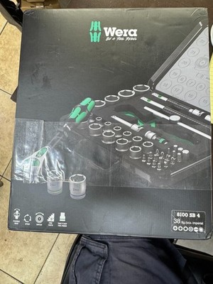 Wera -  8100 SB 2 Zyklop 3/8'' Metric Ratchet Set ( Piece of 43)  05003594001 NEW