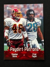 2000 Topps Combos #TC7 Paydirt Patrons Stephen Davis Fred Taylor Football Card
