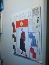 McCall's Pattern #4167 Jackets & Skirts size 10-16