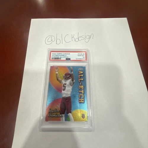 Jayden Daniels Rookie All Etch PSA 10