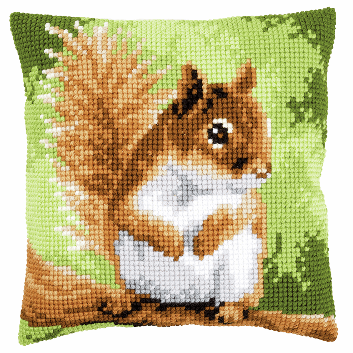 Vervaco stamped cross stitch kit cushion Squirrel, DIY - Image 3