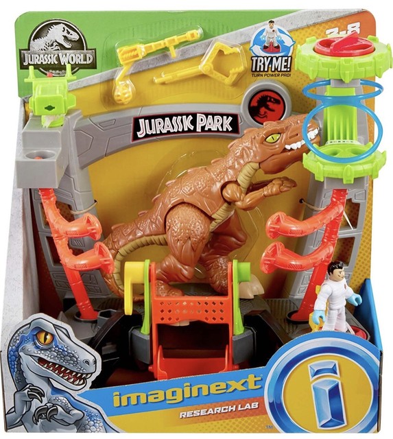 imaginext jurassic world lab gift set