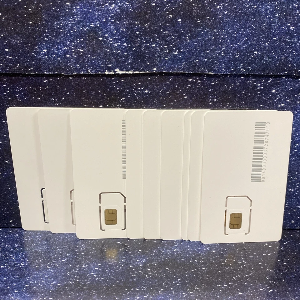 9 X Nano Sim Card 3 In 1 SIM 4G LTE - Image 2 of 2