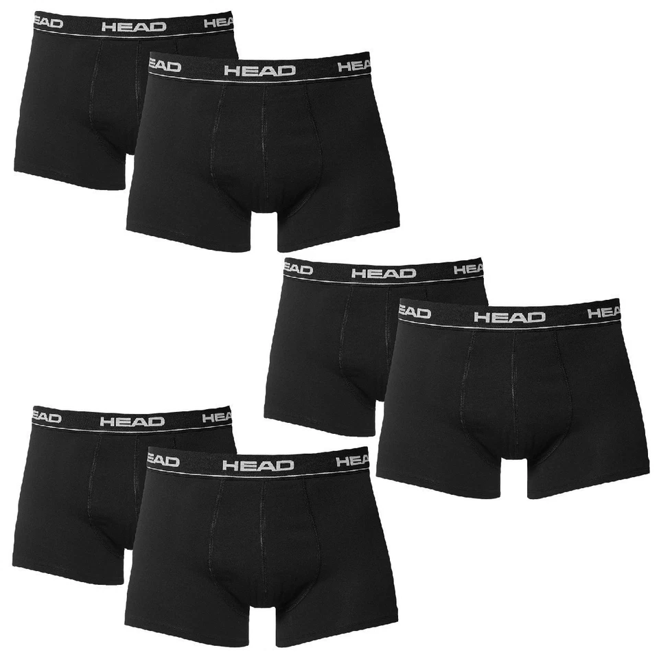 6 Pièces Head Boxers / Noir / Taille M / Sous-Vêtement Pour Hommes - Photo 1/1