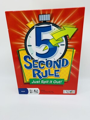 5 Second Rule Game Adult from Patch Products NEW SEALED