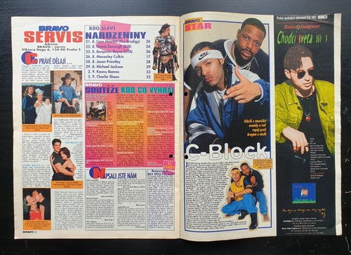 BACKSTREET BOYS COVER, JON BON JOVI POSTER, No. 18/1997, CZECH MAGAZINE BRAVO - 第 17/17 張圖片