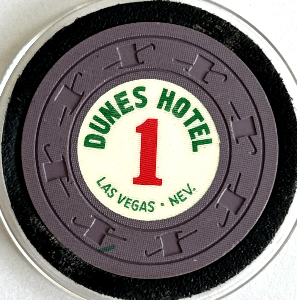 Dunes Casino Chips In Collectible Poker Chips for sale