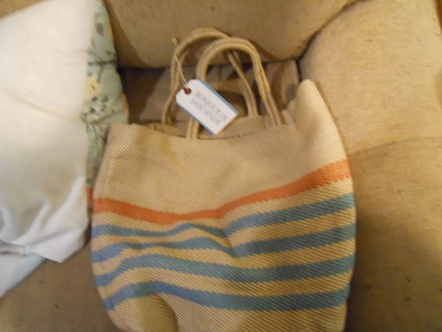 Will & Atlas jute tote shopper bag Bonjour de Sam Spade NEW NWT eco friendly