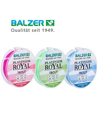 Balzer Platinum Royal Trout 150m Monofile Schnur verschiedene Farben und Stärken