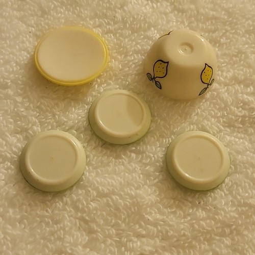 Lundby Scale Dishes Lemon Pattern Vintage - Picture 3 of 3
