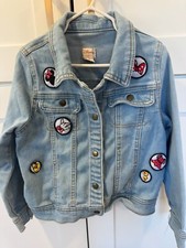 Disney Jean Jacket Size 5-6T Youth Girls Mickey Minnie Mouse Disneyland