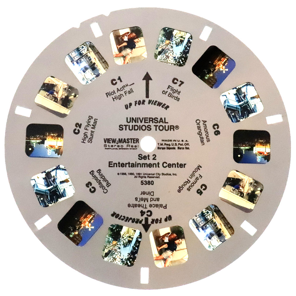 Universal Studios Hollywood Tour Set 2 -3 Reel View Master Set- Miami Vice -5380