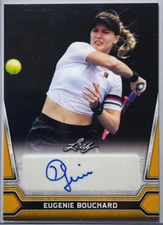 EUGENIE BOUCHARD 2021 LEAF AUTO AUTOGRAPH SIGNATURE TENNIS CARD🎾 GENIE BOUCHARD