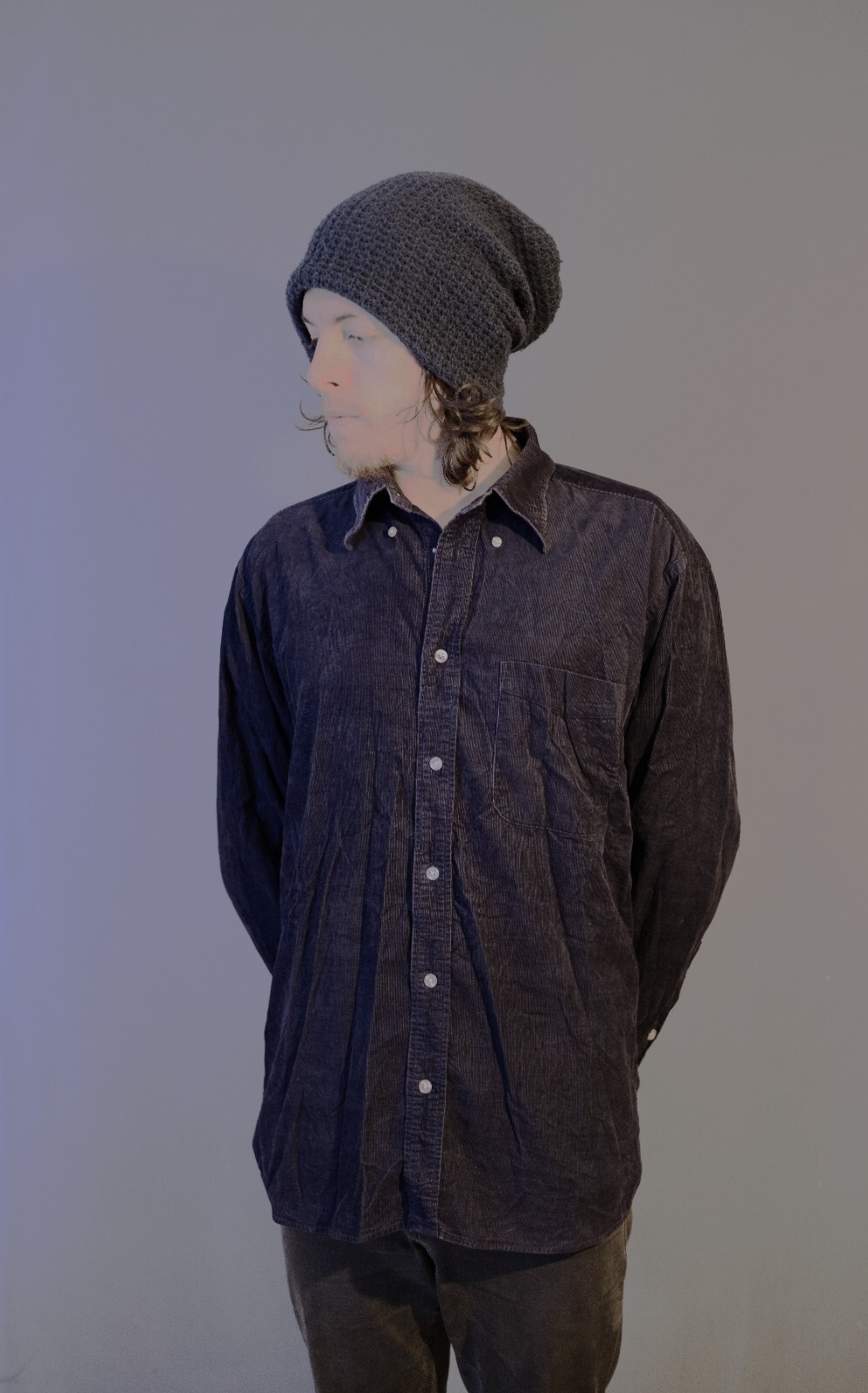 Simply Basic Vintage Long Sleeve Cotton Corduroy … - image 3