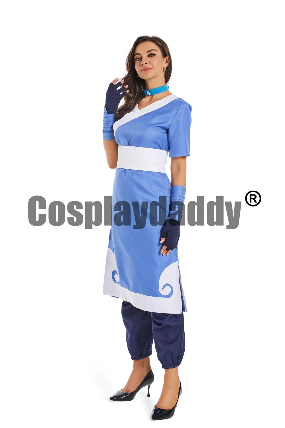 IN STOCK Water Tribe Katara Outfit Katara Cosplay Costume for Halloween Party - Picture 5 of 7