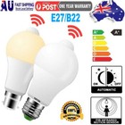 AU B22 E27 PIR Sensor Motion Smart LED Light Bulb Globe Lamps 12W 15W 110V-220V