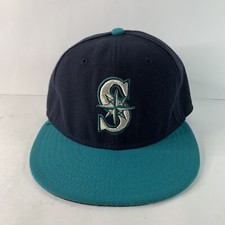 MLB Seattle Mariners Hat Cap New Era 59Fifty Size 7 1/8 Fitted Baseball On Field