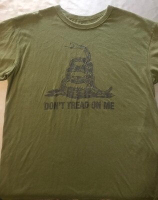 DON'T TREAD ON ME - T-Shirt - Adult XL - Green and Black