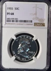 1955 Proof Franklin Half Dollar NGC Certified PF 68