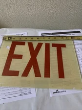 Cooper Sure-Lites Chicago Approved  Sign Exit Lens