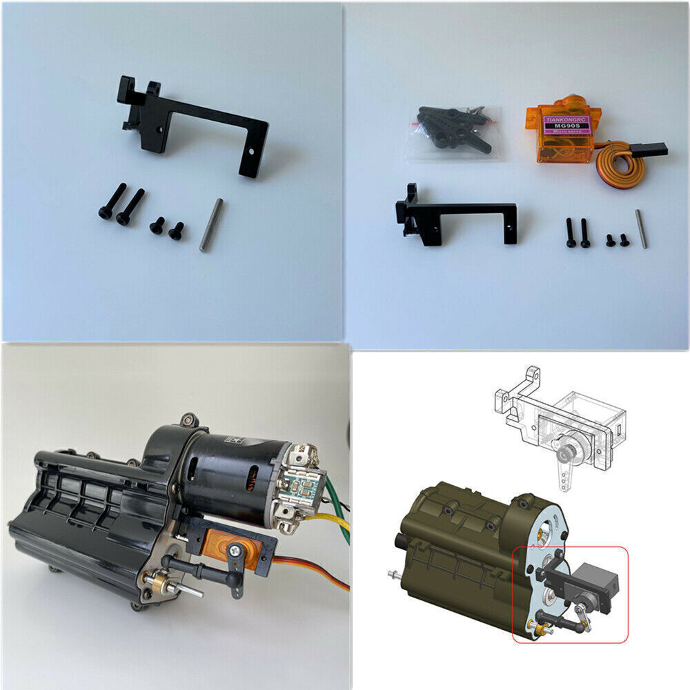 High-Quality Gearbox Servo Steering Gear Shift Bracket for Tamiya Scania R620 1/14 Scale RC Car Upgrade DIY Accessory