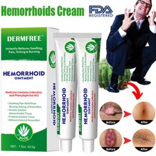 2x Hemorrhoids Remove Ointment Herbal Cream Relief Piles Fissure Hemorrhoid Pain