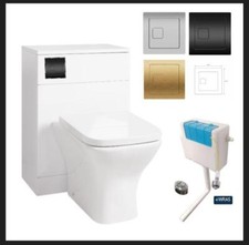 600mm x 300mm  Back to Wall BTW WC Toilet Unit Cistern Toilet  