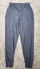 ClimateRight 7 Pocket Jogger Scrubs Cuddl Duds Gray Womens XS