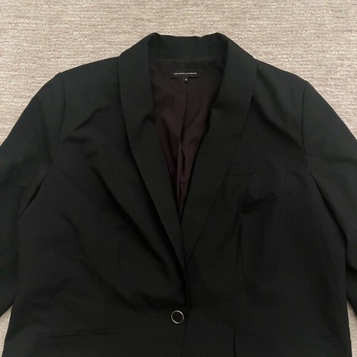 UNIVERSAL STANDARD Rio Wollblazer mit einem Knopf schwarz 18-20 - Bild 3 von 5