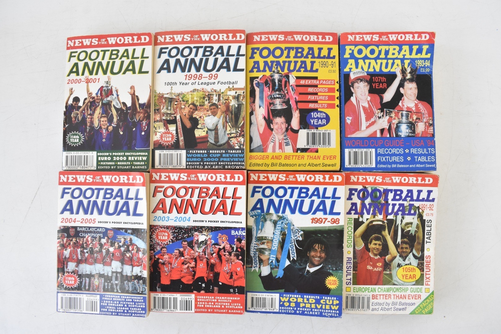 Job Lot Of 34 News of The World Football Annuals Books 1982/83 Season