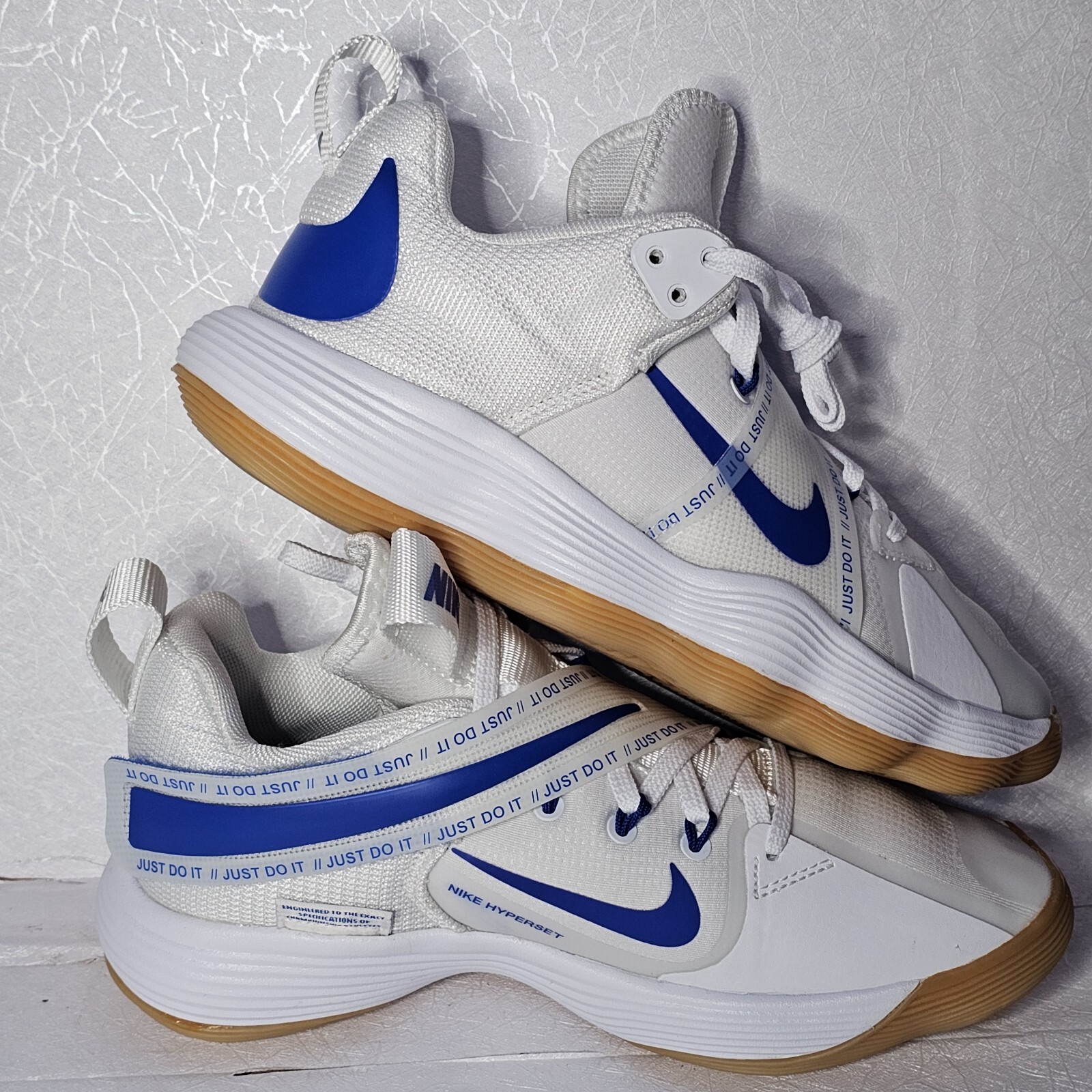 Nike React HyperSet Blue Void Gum Size 7.5 Womens Volleyball Shoes eBay