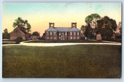 Westmoreland County Virginia Postcard Stratford Hall Building 1940 Hand-Colored