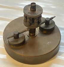 Antique Torsion Clock Disc Pendulum - Clockmakers Spares
