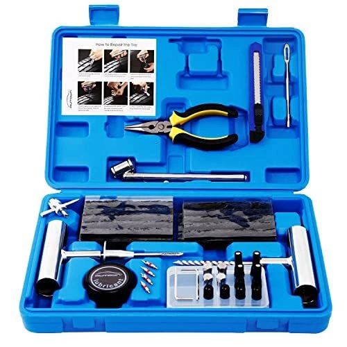 AUTOWN Tire Repair Kit - 68pcs Heavy Duty Tire Plug Kit, Assorted Sizes