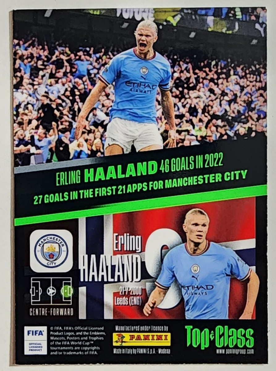 2023 Panini Top Class Unbeatable Erling Haaland Manchester 2023 Panini Top Class Unbeatable Erling Haaland Manchester
