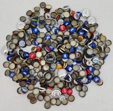 BEER Metal BOTTLE CAP 450+ Lids Removed With Bottle Opener Dents Use For Crafts 