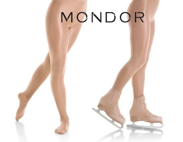 Mondor SHIMMER SHINE Performance Figure Skating Tights Footed Boot 