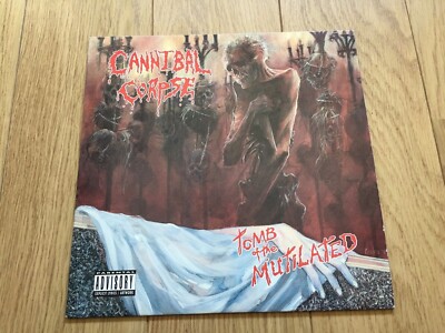 Cannibal Corpse ‎ TOMB OF THE MUTILATED LP RARE ORIGINAL 1992